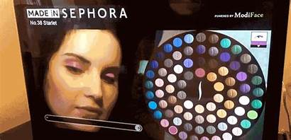 Augmented Reality Mirror Makeup Putting Lets Without