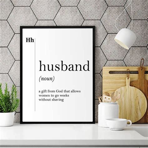 Husband Definition Print T For Best Husband Ever Wife Home Etsy