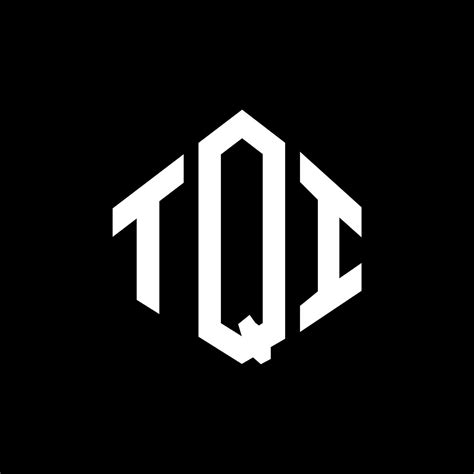 TQI letter logo design with polygon shape. TQI polygon and cube shape