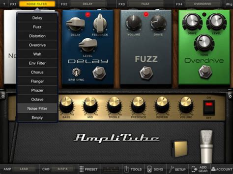Download truefire's app to your ios device for access to over 40,000 video guitar lessons, 30,000 guitar tabs, and 20,000 jam tracks at your fingertips. Add Guitar Effects with the AmpliTube App for iPad - dummies