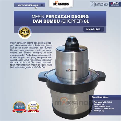 Lihat iklan jual beli dan sewa properti terupdate. Jual Mesin Pencacah Daging dan Bumbu MKS-BLD6L di Surabaya ...