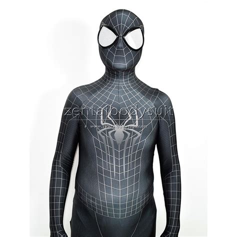 the amazing spiderman morphsuit 3d the amazing spiderman 2 black costume black spider man