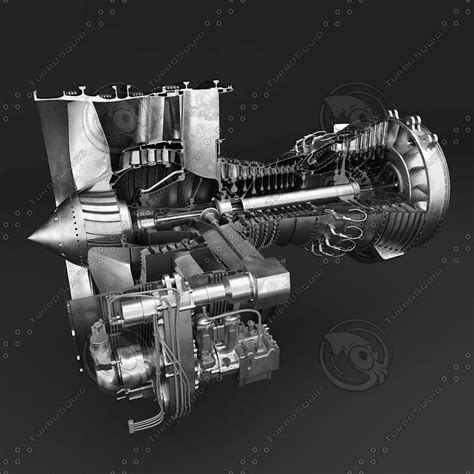 C4d Cfm56 7b Engine Complete Internal