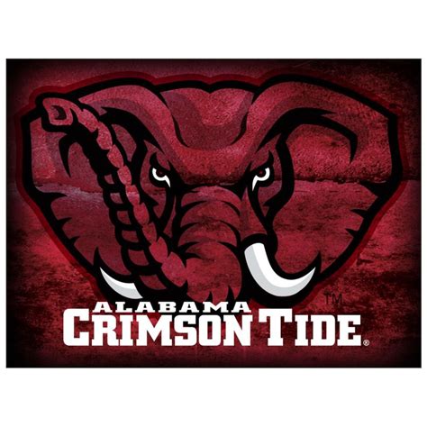 Alabama Crimson Tide Mascot Football Poster