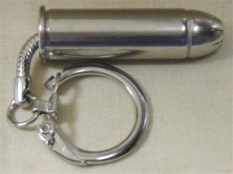 Silver Bullet Keychain 44 Remington Magnum Mens Bullet Key Etsy