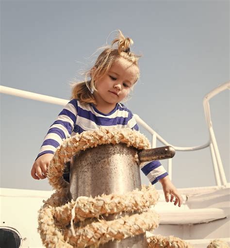 Mooring Ship Adventure Boy Sailor Travelling Sea Child Cute Sailor