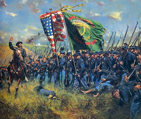 The American Civil War Detail Of Sons Of Erin By Don Troiani