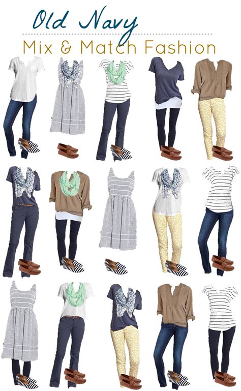 Mix & Match Your Look with Old Navy | Mix and match fashion, Mix match outfits, Capsule wardrobe mom