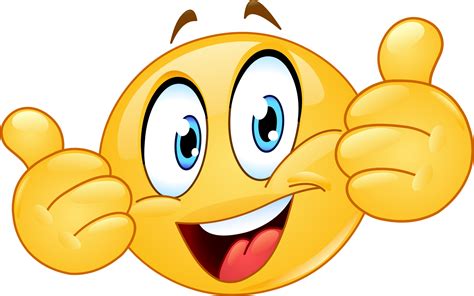 Smiley Emoji With Thumbs Up