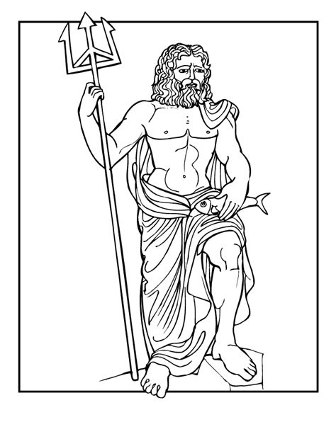 Greek God Coloring Pages Coloring Home