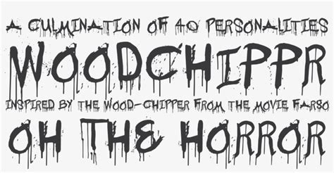 Horror Movie Fonts Awesome Fonts Transparent Png 1920x960 Free