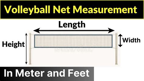 Volleyball Net Measurement Volleyball Net Height Volleyball Net