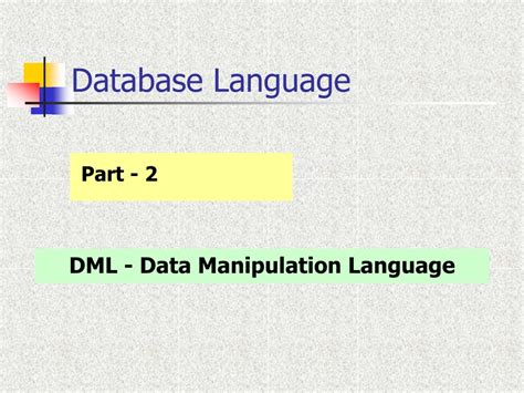 Ppt Database Languages Powerpoint Presentation Free Download Id