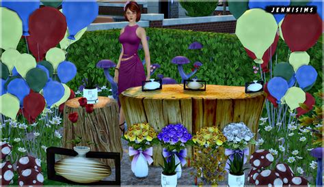 Sims 4 Ccs The Best Set Vol 75 Decoratives Mushroomsballoons