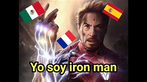 Yo Soy Iron Man 5 Idiomas Youtube
