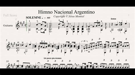 Himno Nacional Argentino Partitura Youtube Images And Photos Finder