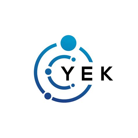 Yek Letter Technology Logo Design On White Background Yek Creative