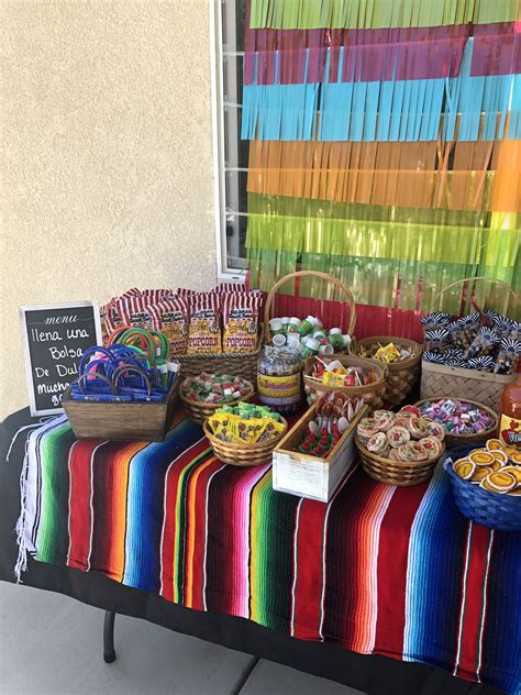 Mexican Candy Table Mexican Party Theme Mexican Fiesta Party Mexican Party Decorations
