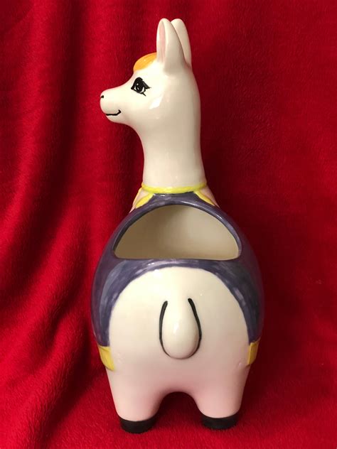 Ceramic Glazed Llama