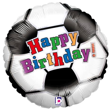 Karaloon Shop 1 Foil Balloon Happy Birthday Soccer