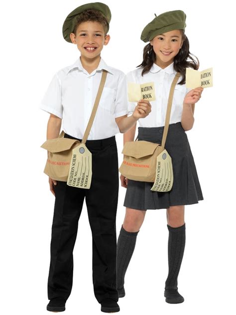 Child Evacuee Kit And Ww2 Costume Accessories Next Day Delivery