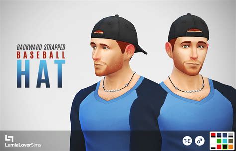 My Sims 4 Blog Backward Strapped Baseball Hat By Lumialover Sims
