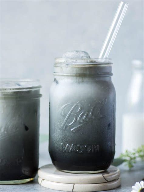 Iced Activated Charcoal Latte Paleo Vegan Story Nyssa S Kitchen