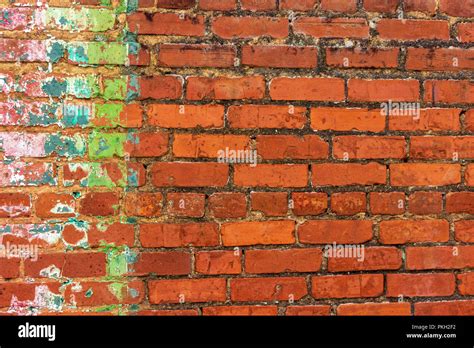 Painted Brick Wall Stock Photo Alamy
