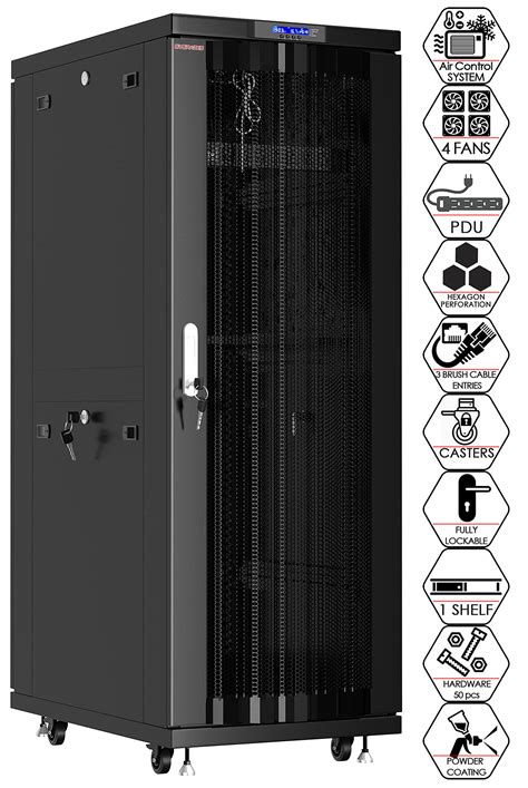 Buy Sysracks U Server Rack Locking Cabinet Network Rack Av Cabinet MESH Doors