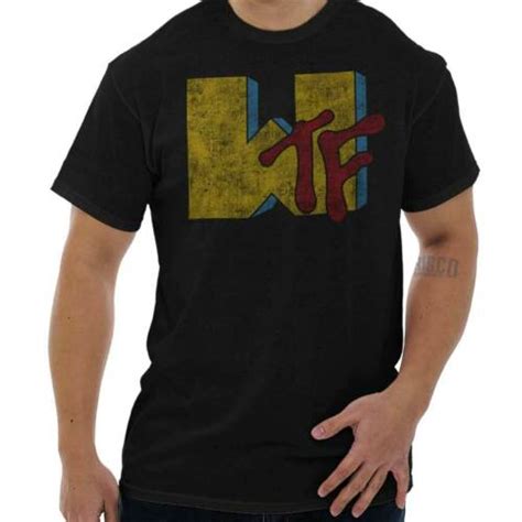 Wtf Funny Tv Show Graphic Novelty Humor T Womens Or Mens Crewneck T Shirt Tee Ebay