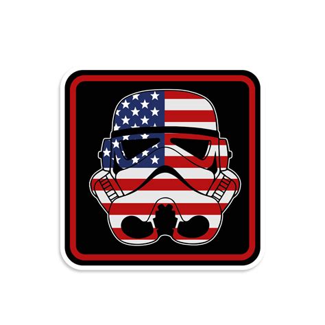 Stormtrooper Us Flag Vinyl Sticker By Neo Tactical Gear