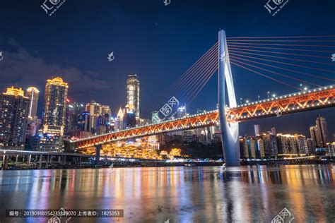 重庆洪崖洞千厮门大桥夜景都市风光建筑摄影摄影素材汇图网