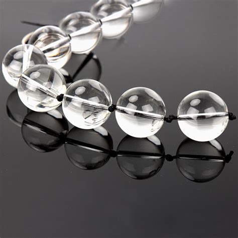Long Anal Glass Beads Balls Crystal Glass Butt Plug Expander Erotic