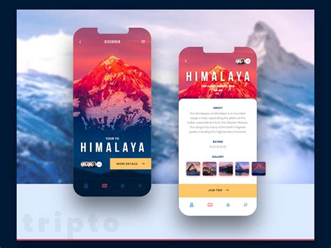 Trips App by salman on Dribbble