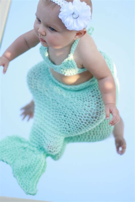 Baby Mermaid Costume 3500 Via Etsy Newborn Halloween Costumes