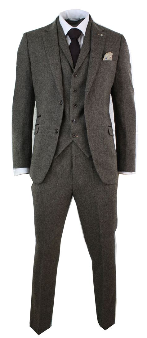 There are 1841 3 piece mens suit for sale on etsy, and they cost $214.80 on average. Mens 3 Piece Wool Blend Herringbone Tweed Suit Blue Brown ...