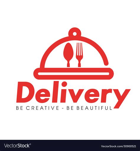Food Delivery Logo And Restaurant Logo Design Vector Image