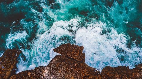 Ocean Cliff Drone View 4k Wallpapers Hd Wallpapers Id 26979