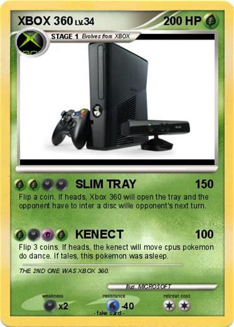 Pokémon Xbox 360 164 164 Slim Tray My Pokemon Card
