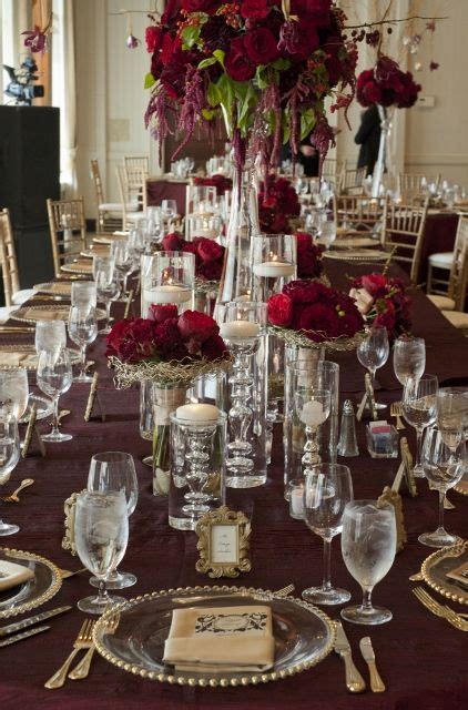 Red And Gold Wedding Head Table Decor Wedding Table