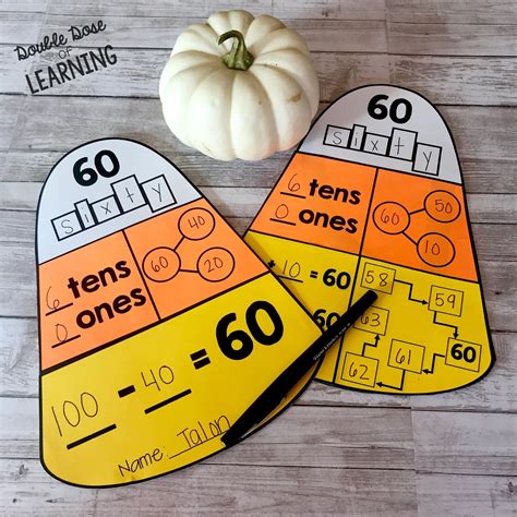 Halloween Math Crafts For First Grade Double Dose Of Learning