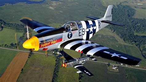 P 51 Mustang Aircraft Wwii Aircraft Wwii Fighter Planes