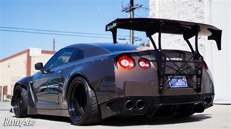 V4 Chassis Mount Wing For Nissan Gt R R35 Battleaero