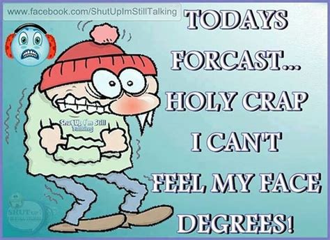 Freezing Funny Cold Weather Quotes Cold Meme Funny Winter Quotes