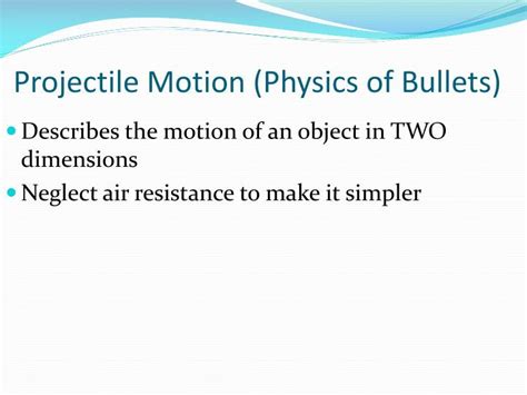 Ppt Trajectory And Projectile Motion Powerpoint Presentation Id2739307