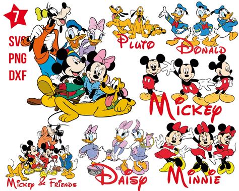 Mickey Mouse And Friends Svg Mickey Mouse And Friends Png Minnie Svg