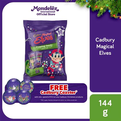 Cadbury Chocolate Magical Elves Popping Candy Sharepack 144g