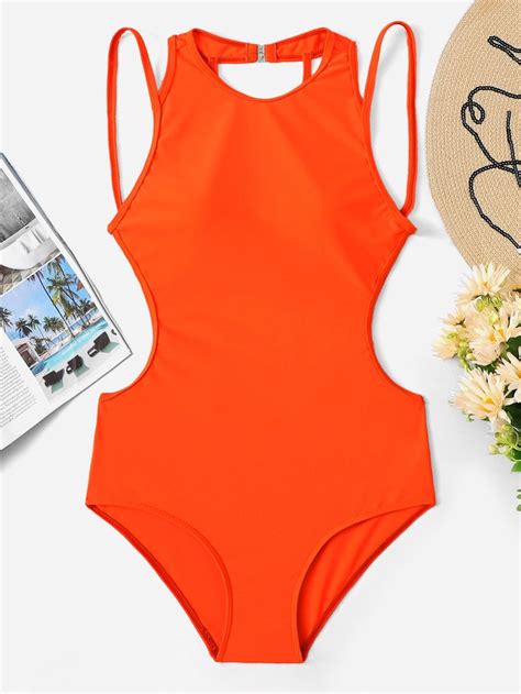 Open Back One Piece Swimwear Check Out This Open Back One Piece
