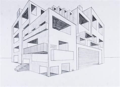 Häuser Zeichnen 3d Perspective Drawing Architecture Architecture