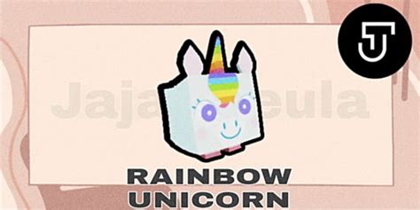 Beli Pet Exclusive Rainbow Unicorn Pet Simulator X Roblox Terlengkap